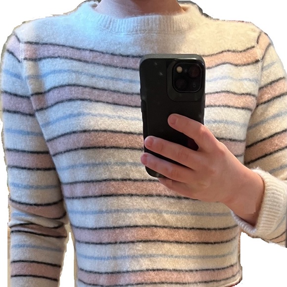Reformation Women’s Cashmere Striped Sweater, Size XS, EUC - Picture 6 of 6